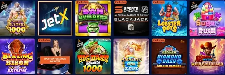 Sports Interaction Casino games